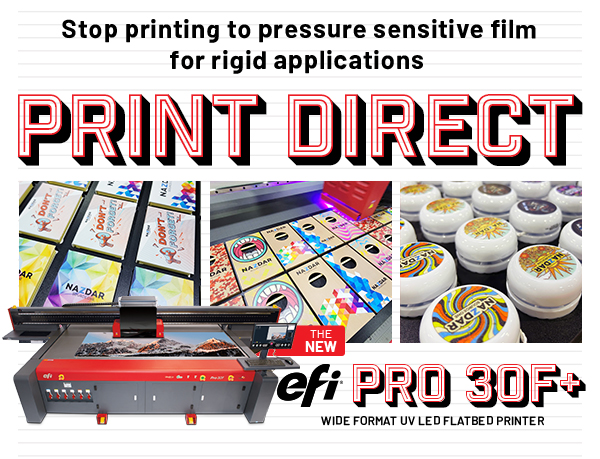 Print Direct with the new EFI Pro 30f+